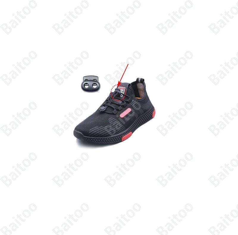 Baitoo Toggles for Drawstrings,Double and Single Hole Spring Cord Locks Toggles Cord Plastic Ends Stopper for Paracord Rope - Image 5